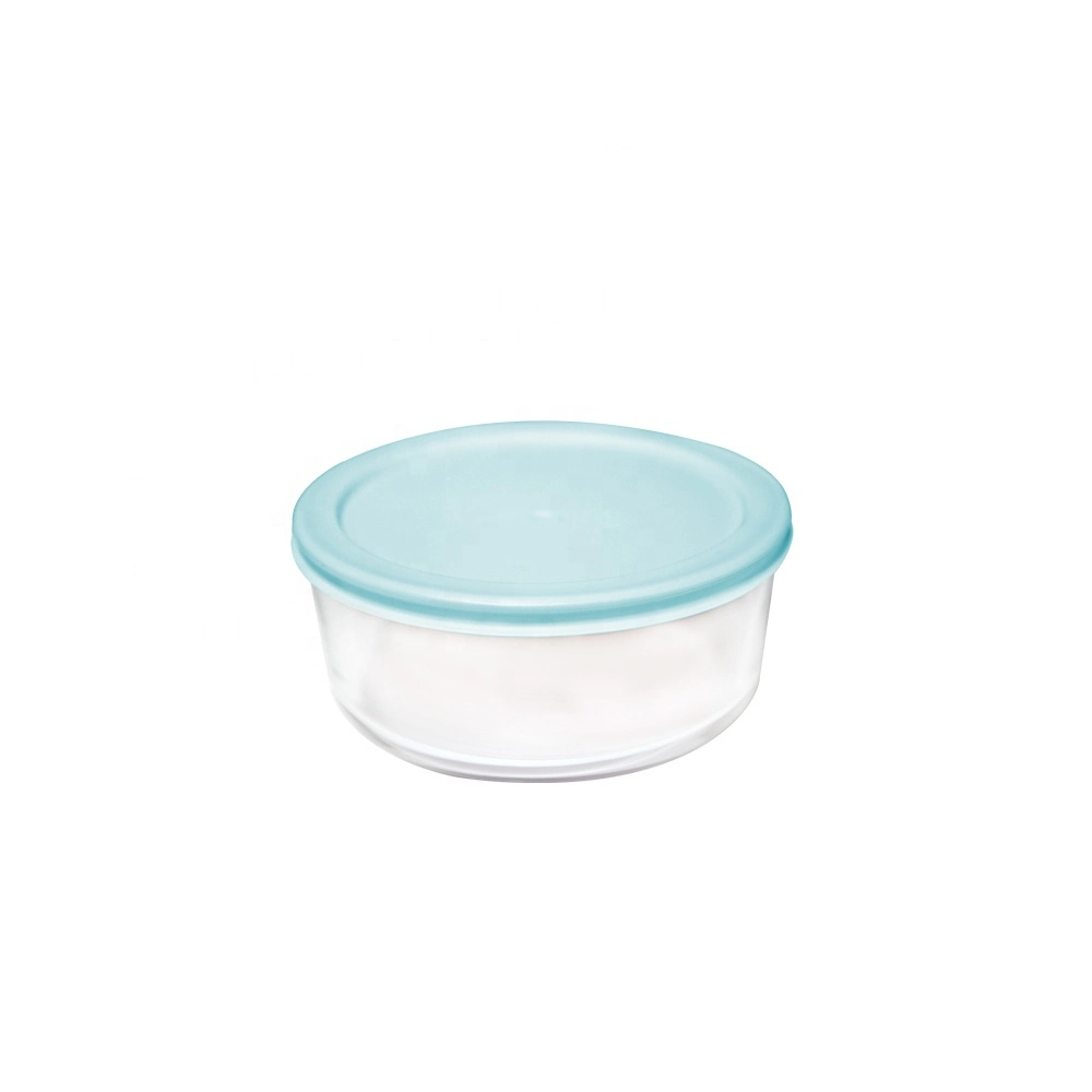 Mayorista/Proveedor de la fábrica de envases de vidrio para almacenamiento de alimentos Set / 300ml Vidrio de borosilicato de alta el almacenamiento de alimentos con tapa Color