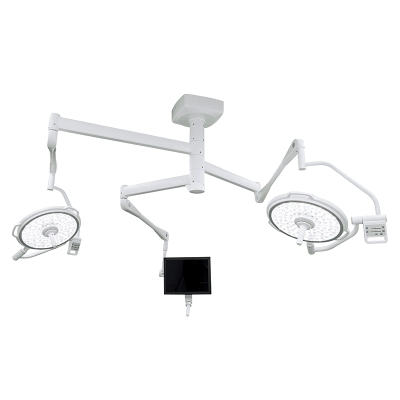 Hospital Double Heads LED Operation Lighting Ceiling Operating Lamp Emergency Equipments Surgical Light Ceiling Mounted Lamp Surgey