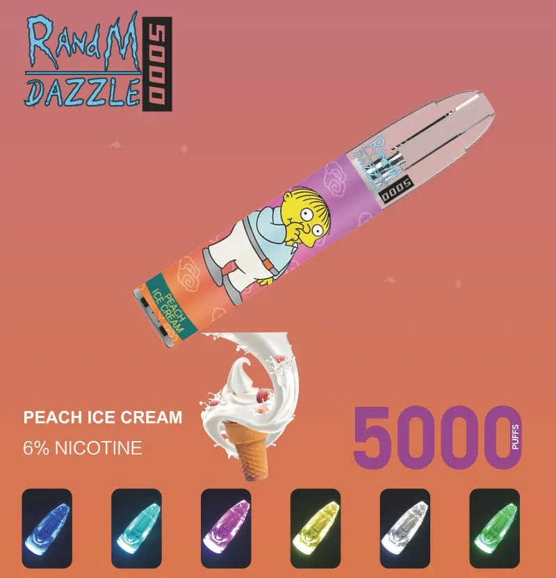 Fadctory Precio VAPE lápiz desechable Randm Dazzle 5000 Puffs 3%5% Nicotina