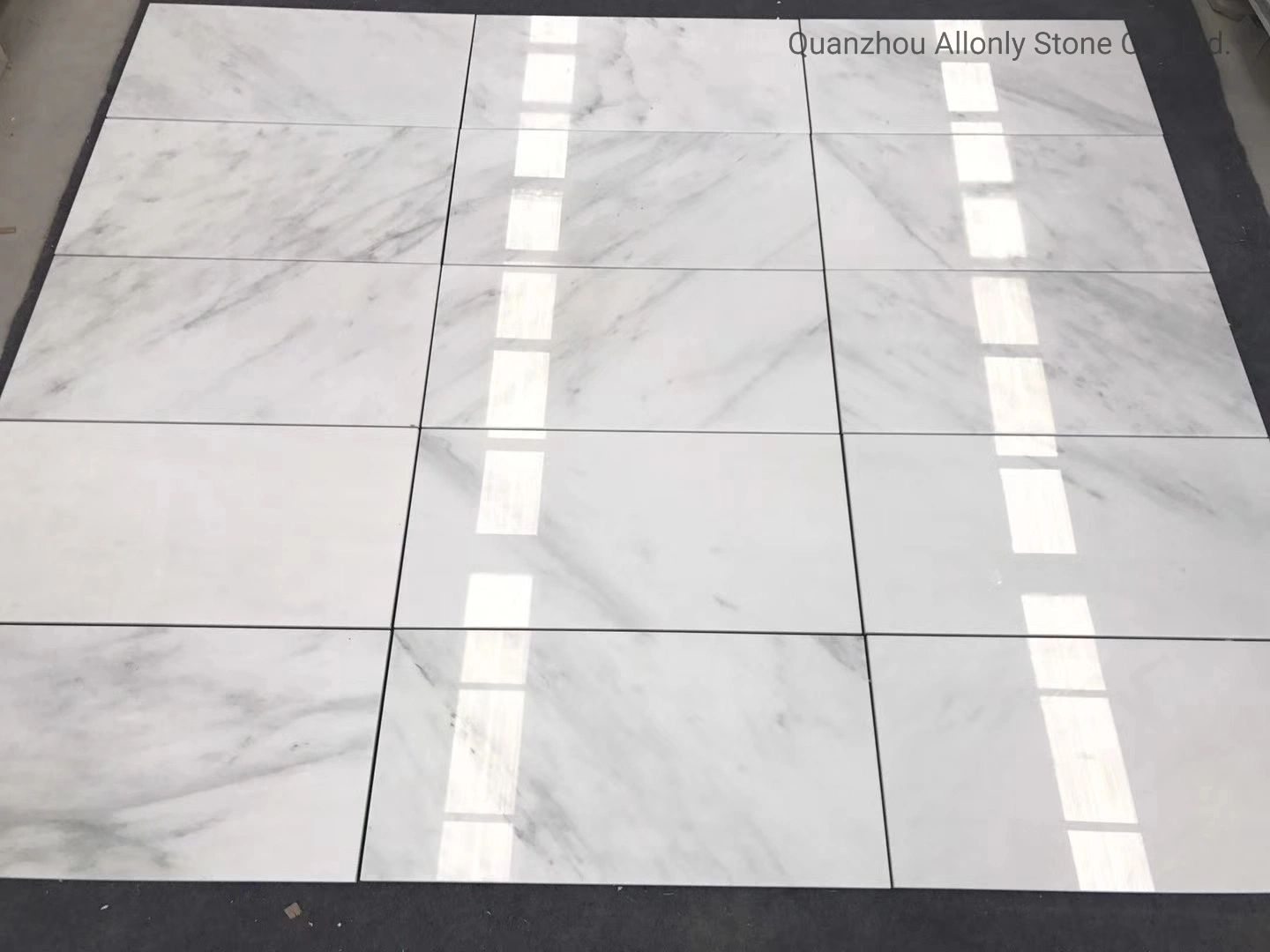 China Natural Stone Slab Cut to Size 60X60 Polished Oriental White Marble Tile