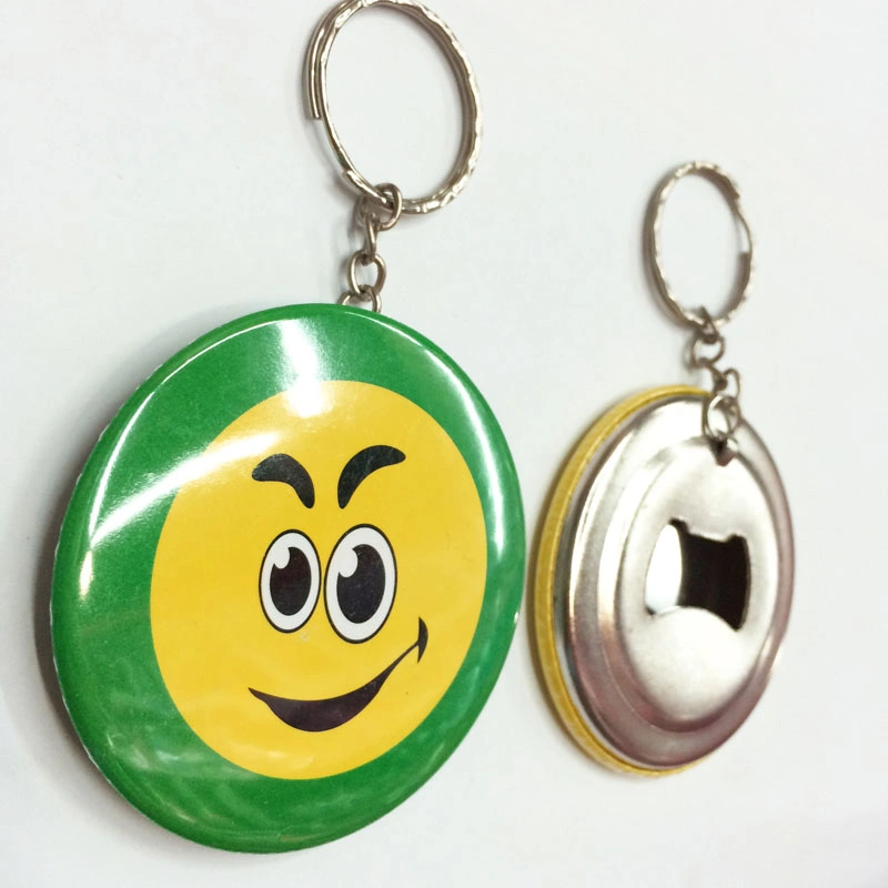 58mm Round Badge Opener Keyring with Logo