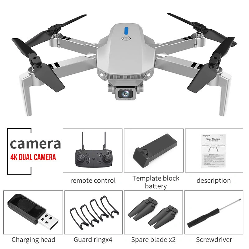 E88 Drone plegable Drone Drone 4K Drone remoto funcionamiento