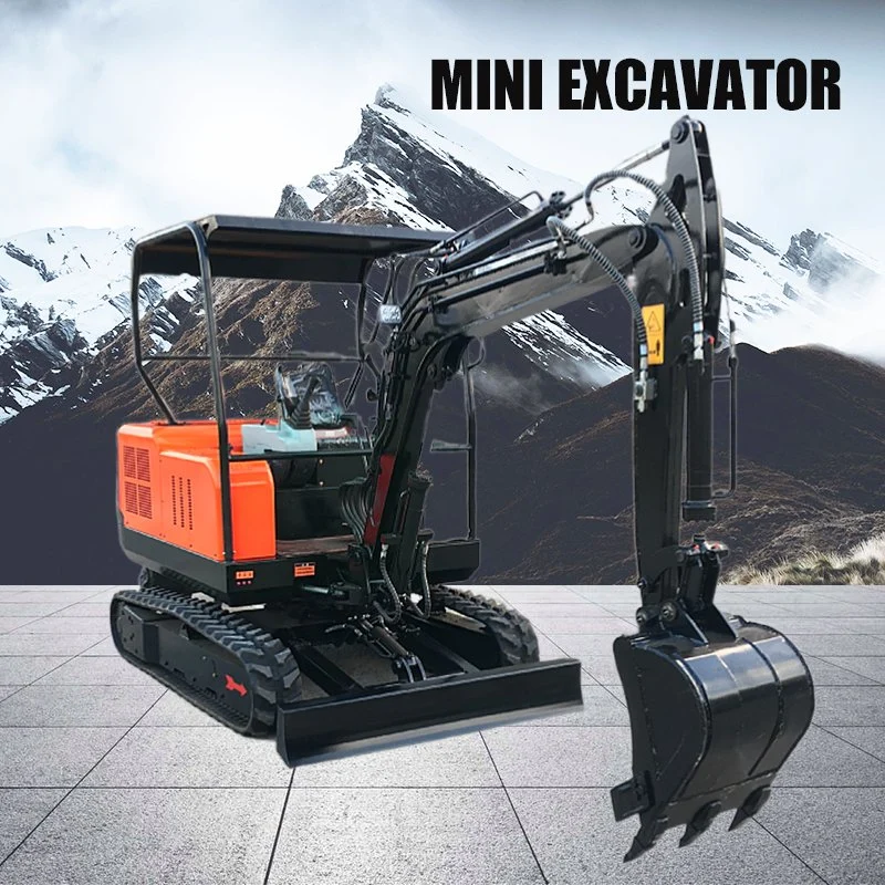 Cheap Construction Small/Mini Compact Excavator for Broken Road and Ground Concrete with Breaker Hammer