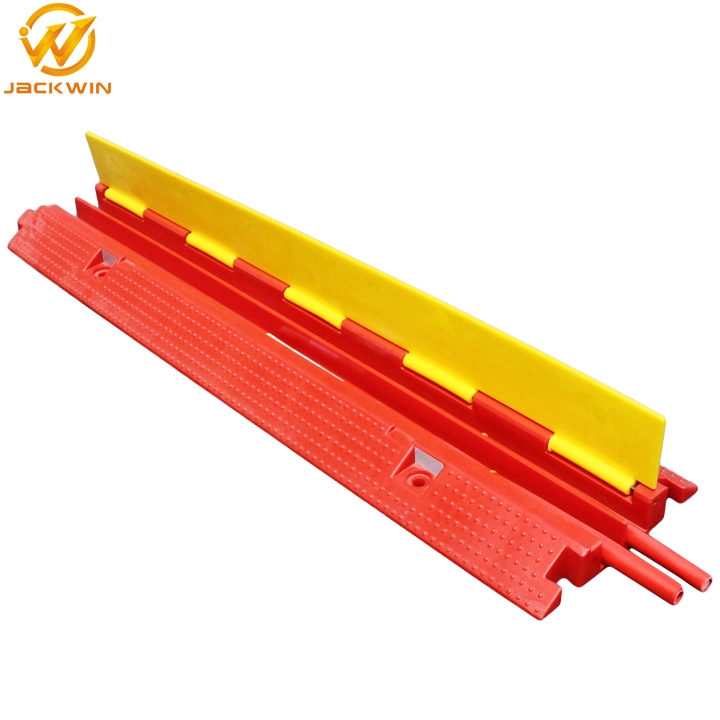 2 Channel PVC Cable Protector Ramp for Traffic Safety Stage Event
