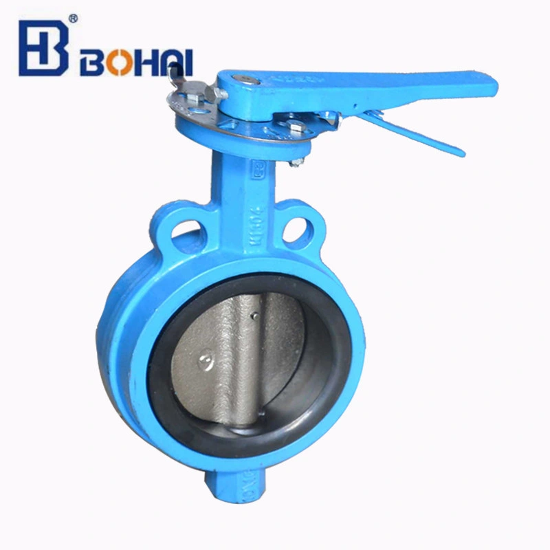 API/ANSI/DIN/JIS Butterfly Valve with Cast Iron Wafer Soft Seat