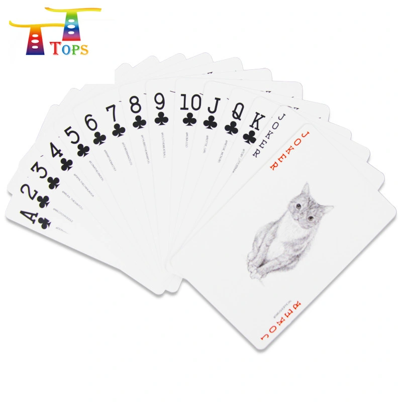 Custom Size Design Company Logo Paper Playing Cardsprinting Saudi Arabia 100% PVC Poker Card Deck Plastic Playing Cards