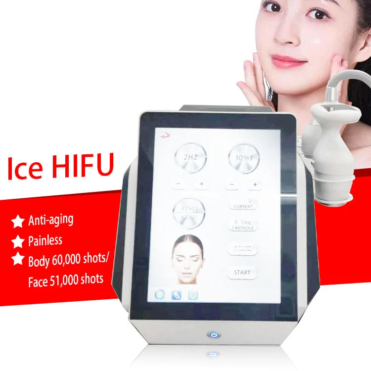 Neue Cold Vmax Ice Hifu Face Lifting Body Slimming Vmax Anti-Falten-Gesichtsbehandlung Ice Vmax Korea Hifu