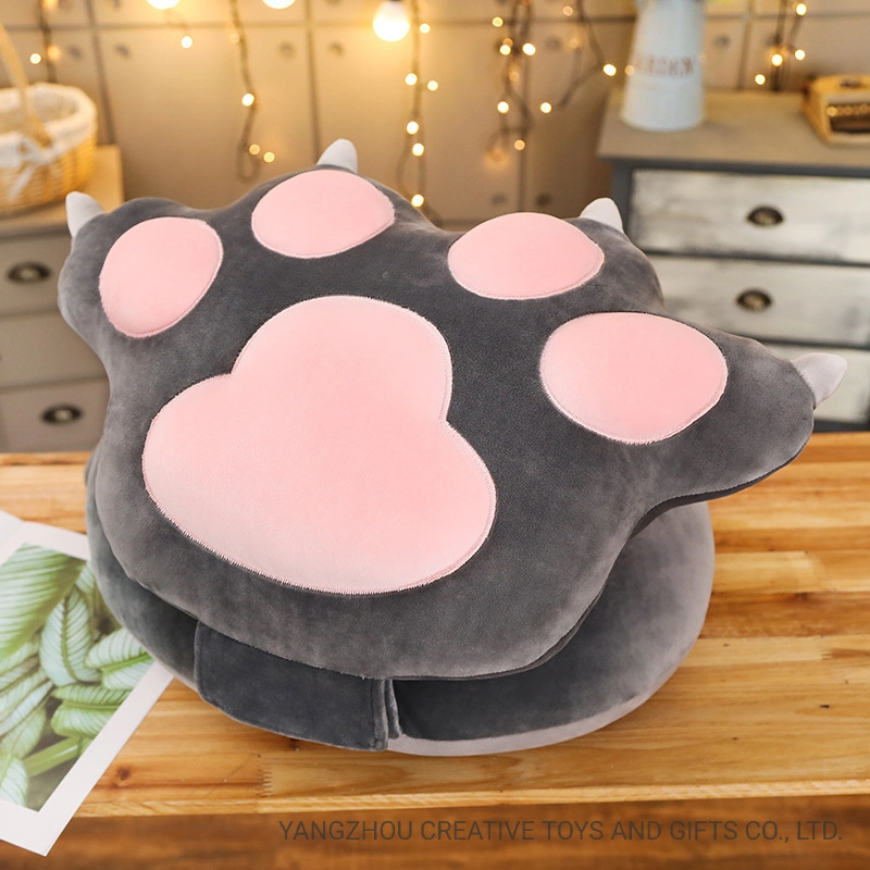 Super doux Cat pieds coussin d'oreiller de nouvelle conception de la forme la Saint Valentin cadeau