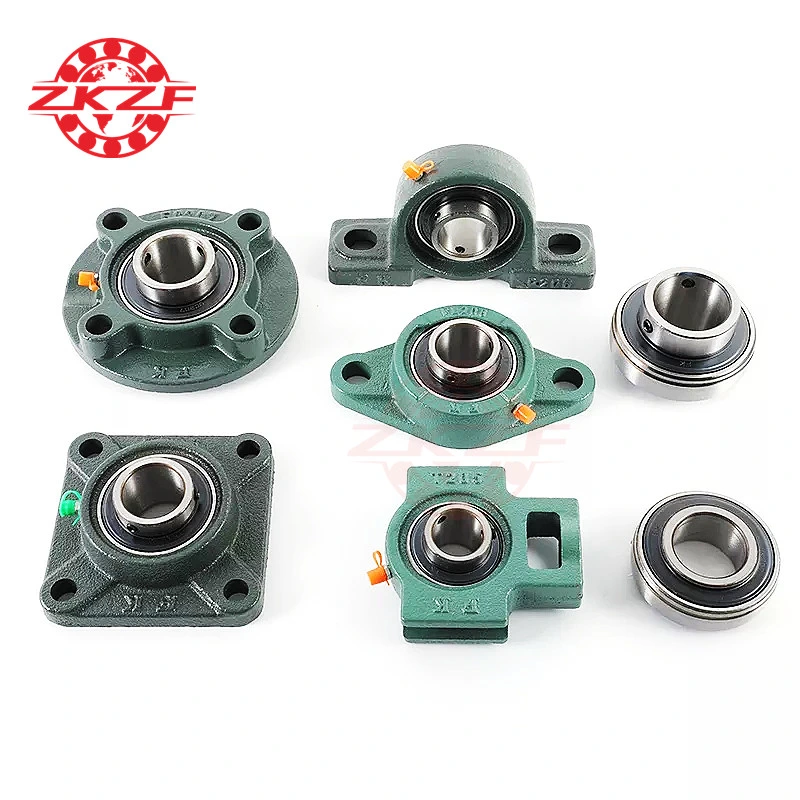 UCP201-18 UCP205 UCP207 UCP210 Bore Size Mounted Inserts Bearings Solid Cast Iron Base Pillow Block Bearing Factory Direct Sell with Large Stock