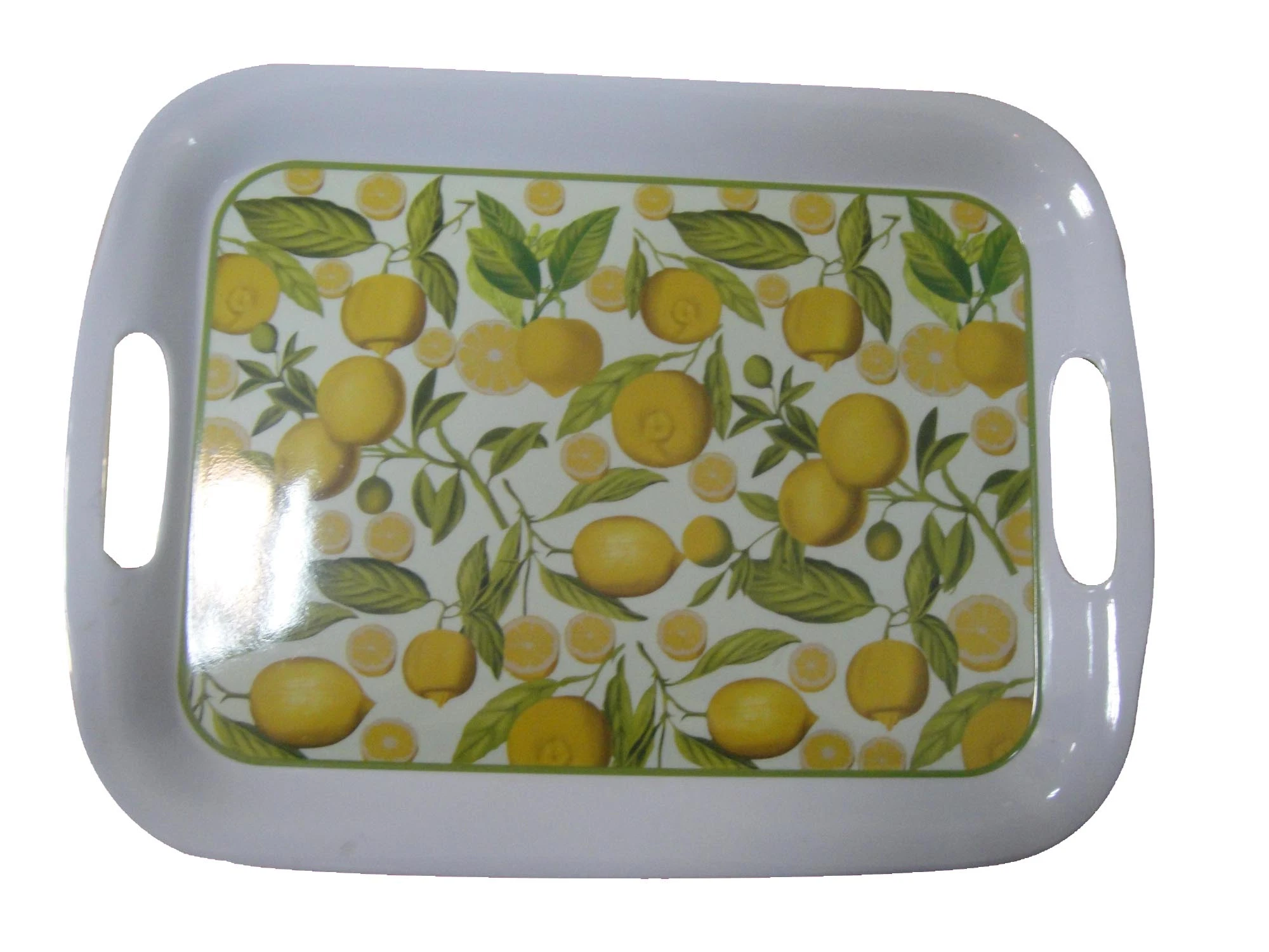 Factory Supply Wholesale/Supplier Melamine Food Tray with Handle