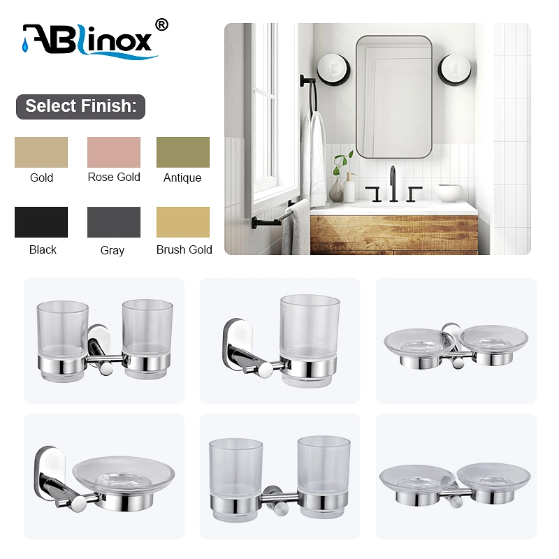 Ablinox Modern Design Factory Direct Aço inoxidável Casa de banho Acessórios 4 PCS