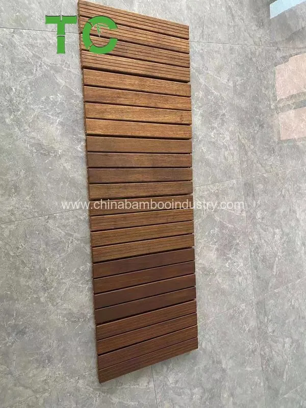 Wholesale/Supplier Wooden Deck Tiles- Solid Wood Tile Flooring Interlocking Flooring Tiles