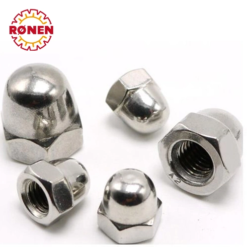 Stainless Steel Wooden Furniture Screws Insert Ball Flat Cap Nut