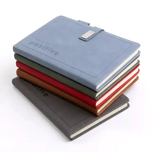 Office Staff Gifts Stationery Luxury PU Leather Notebook and Pen Gift Set