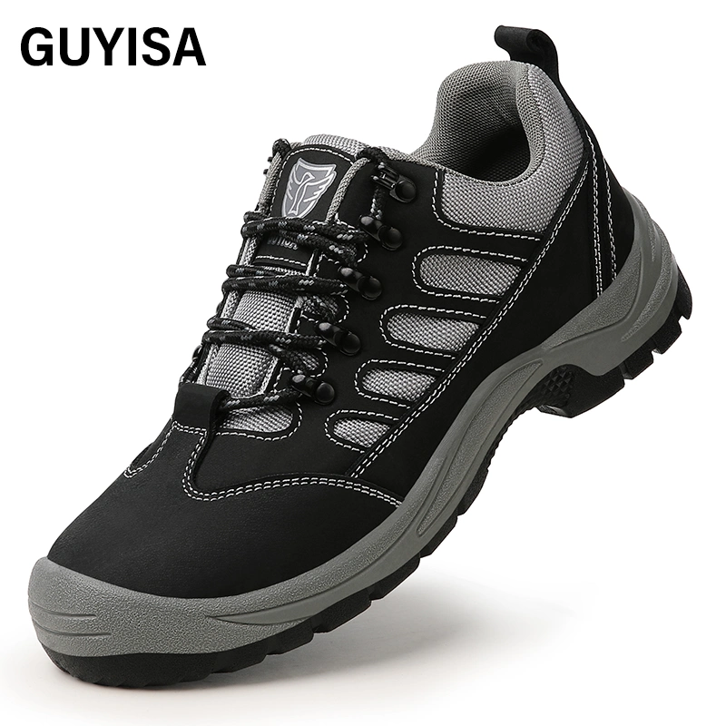 Guyisa Weifangsafety Shoes Wear-Resistant Solid Sole Industrial Safety Shoes for Work Menmanufacture Steel Toe Safety Shoes