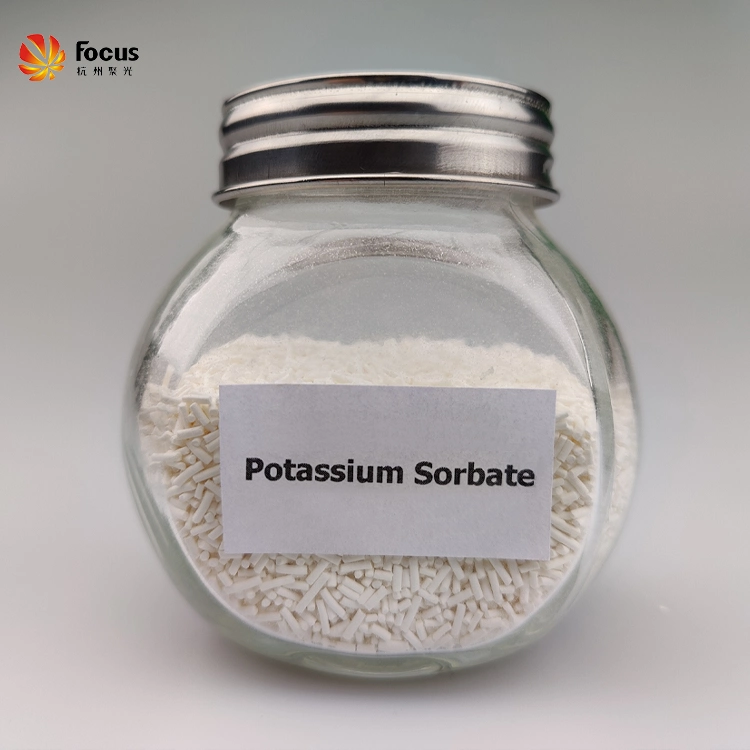 طعام بالجملة الدرجة البوتاسيوم Sorbate Granule Factory Price Potassium Sorbate E202