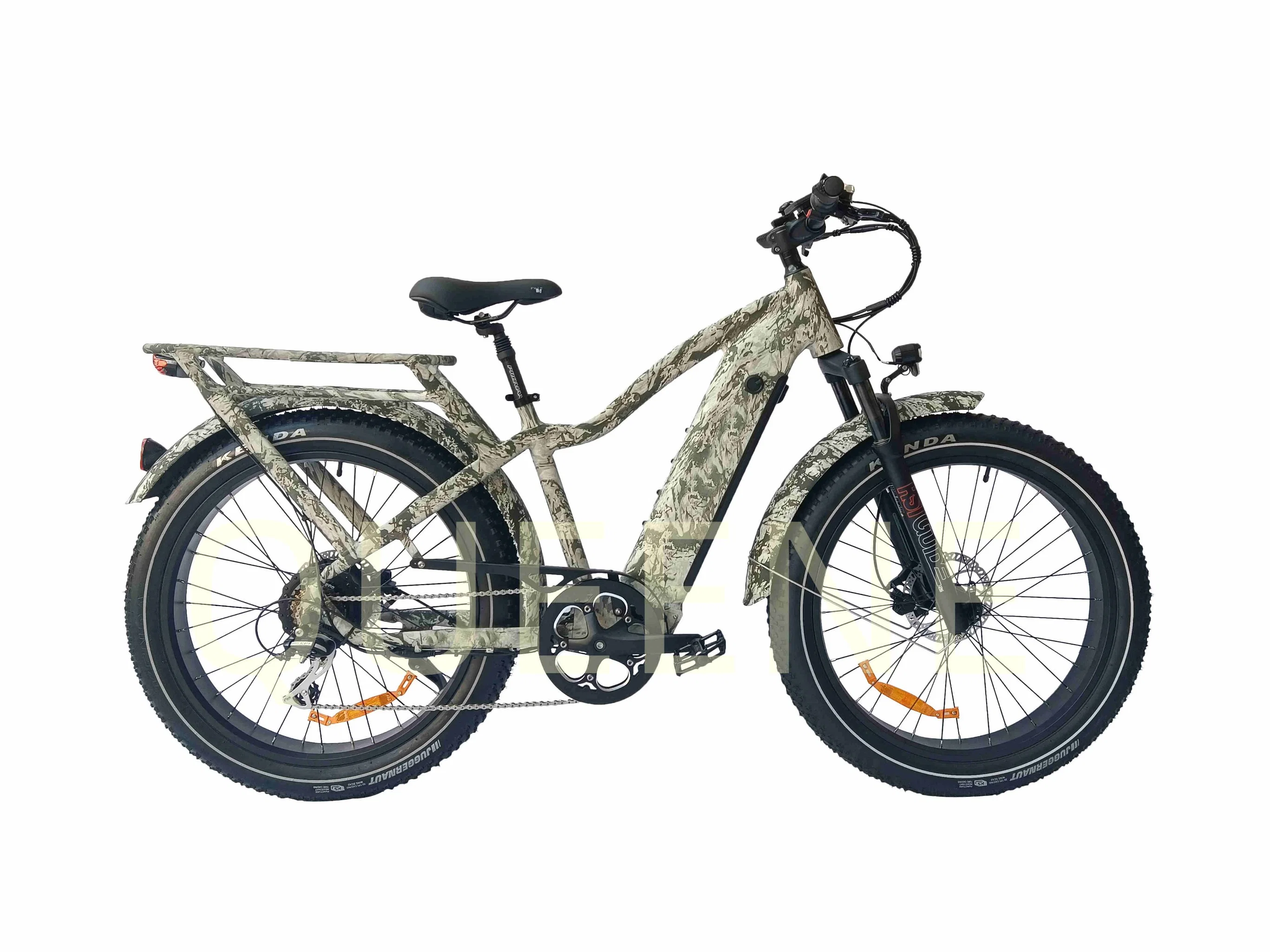 Queene/Bafang 500W/750W/1000W Bicicleta Elétrica de Montanha com Pneus Gordos de 26 Polegadas Cruiser de Neve E Bike.