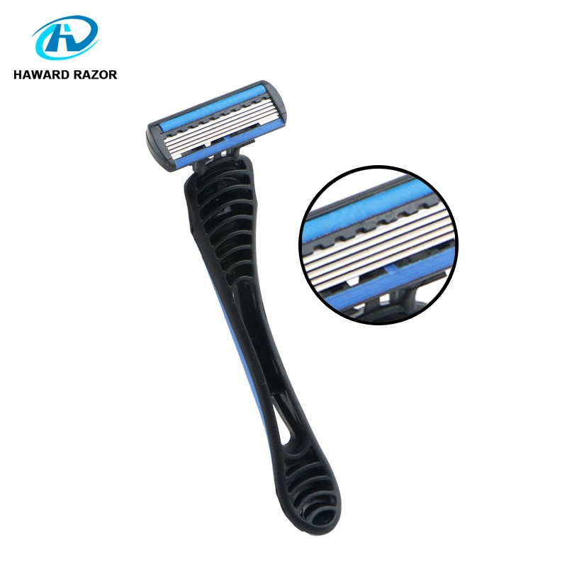 D515L Wholesale Price Imported Stainless Steel Five Blade Disposable Razor