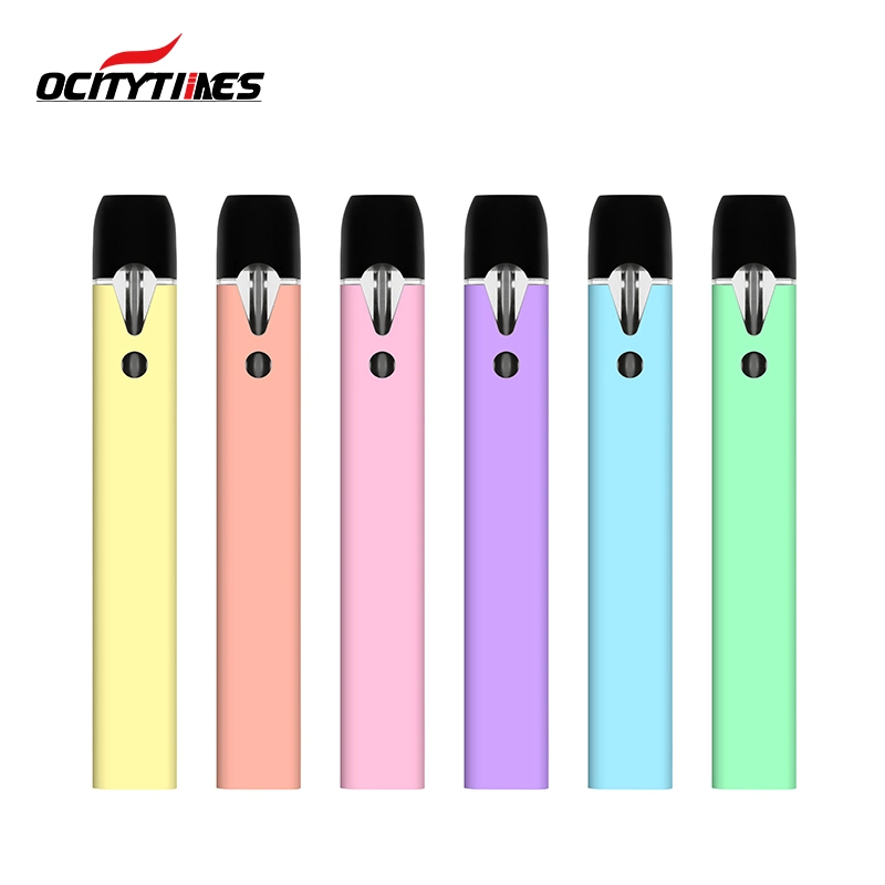 Ocitytimes Ceramic Vaporizer Cartridge Disposable/Chargeable 0.5/1ml Vape E Cigarette Empty