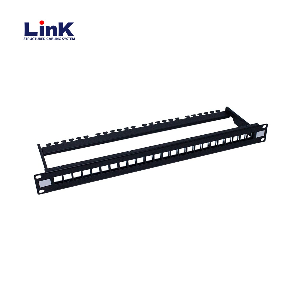 El montaje en rack en Carril DIN Cat5e Patch Panel para redes Ethernet industriales