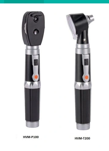 Hvm-Tp102 Medical Portable Fiber Optical Otoscope with Ophthalmoscope Set