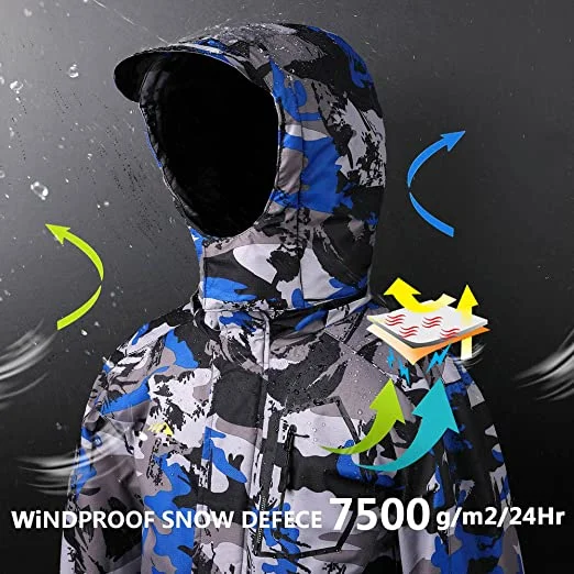 2022 Kids veste de ski Snowboard étanche toison Hoodies Vêtements chauds