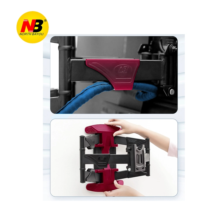 A Taiwán nueva Nb 757-L400 fuerte brazo 32-70 6" LCD TV soporte de montaje en pared con los brazos de giro de 100lbs Restractable articular el ángulo de inclinación de +3° /-5°.