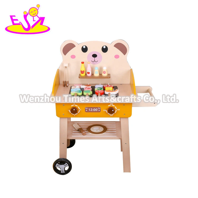 Customize Simulation Play Barbecue Wooden Toy Grill Set for Children W10d423