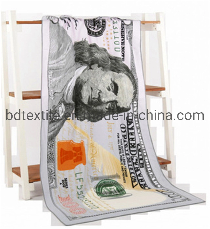 New Soft Quick-Drying Cotton Digital Printing Custom Beach Towel