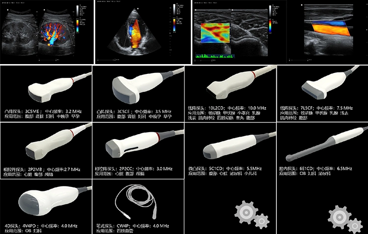 Le matériel de diagnostic d'imagerie scanner CE, l'ISO Canine Balayage aux ultrasons de la machine