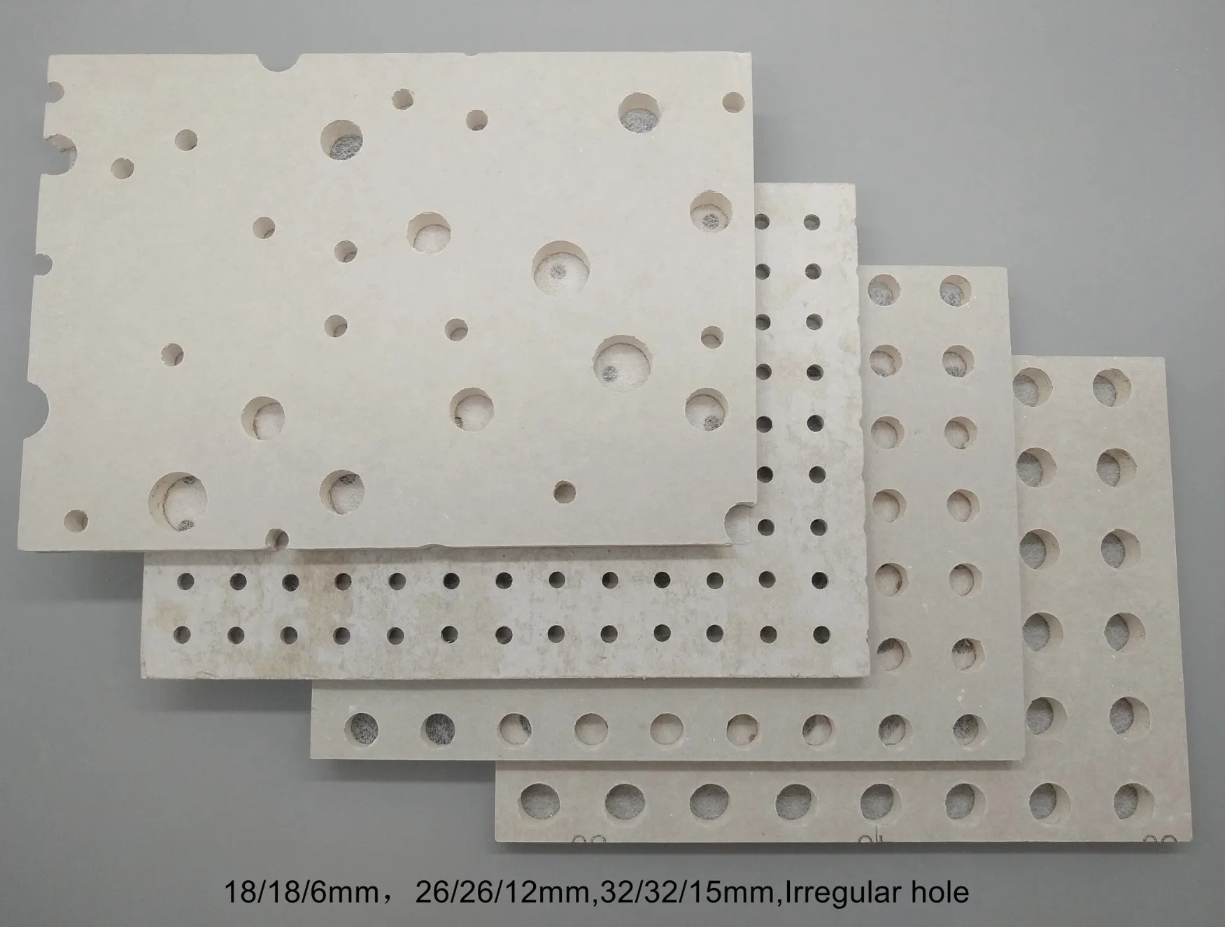 Irregular Gypsum Perforated Acoustic Board Wall Ceiling Sound Absorption Interior Decorated