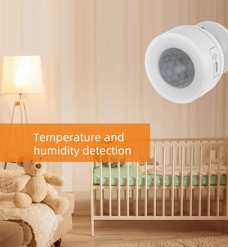 Smart WiFi PIR Motion Sensor with Temperature Humidity Detector