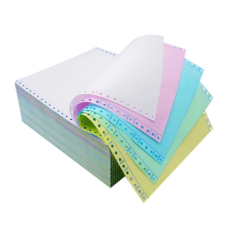 Hochwertige NCR Computer Form Pin Mailer Roll Carbonless Papier 75 x 70 mm 2-lagige NCR-Papierrolle