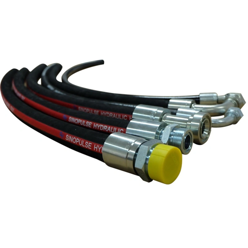 1/4" High Pressure Steel Wire Spiral Rubber Hydraulic Hose En856 4sp