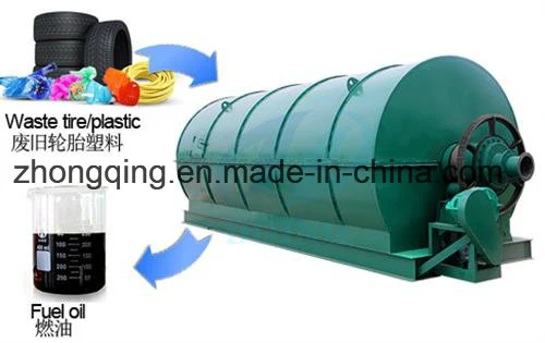 Crude Oil Machine From Waste Tire Recycling Machine