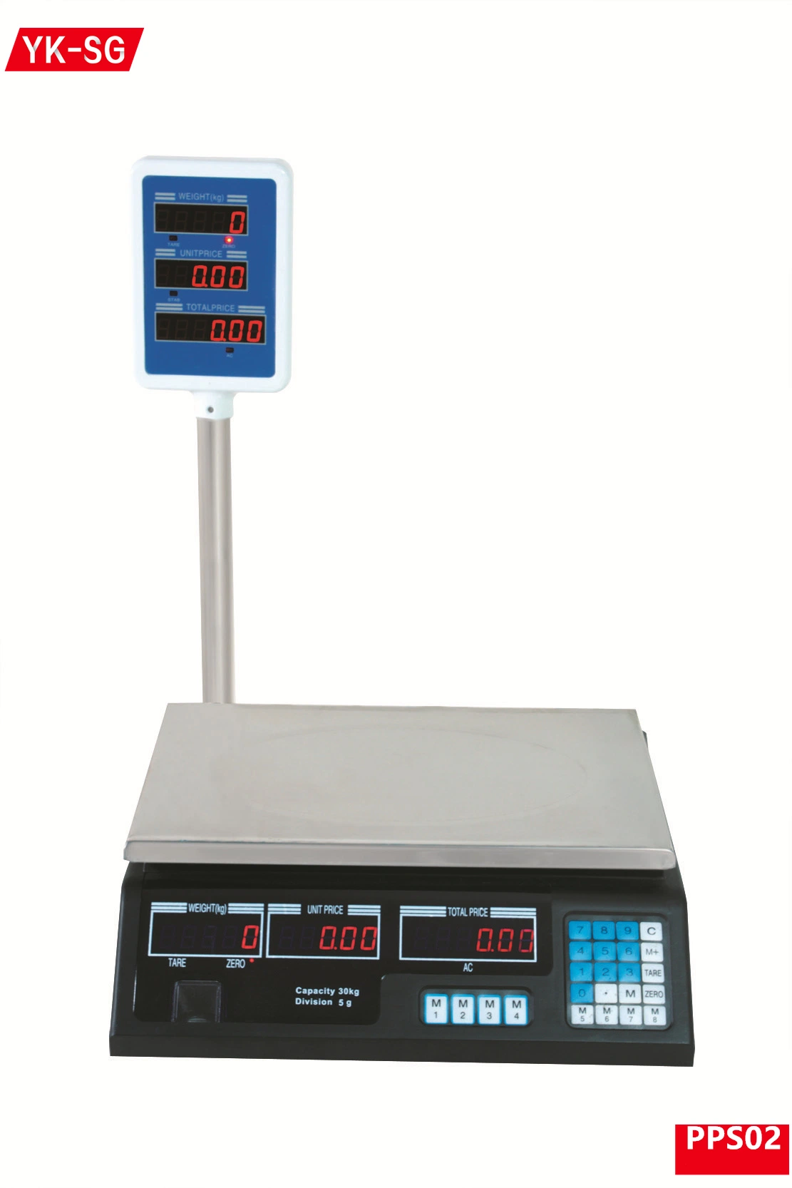 Digital Weighing Scales with Pole LED LCD 30kg 40kg