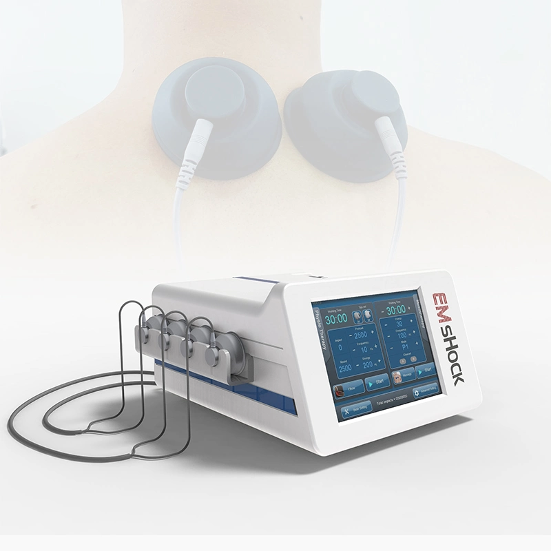 Shockwave Maschine für Erektionsstörungen Bein Knie Schmerzlinderung Physio Therapie 2 in 1 EMS+Shockwave Maschine