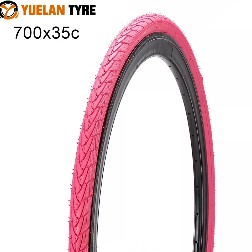 Wholesale/Suppliers Color High Speed 700*23c Street Bicycle Tire Road Racing Bike 700*35c Green and Pink Color Tire Tyre 27tpi