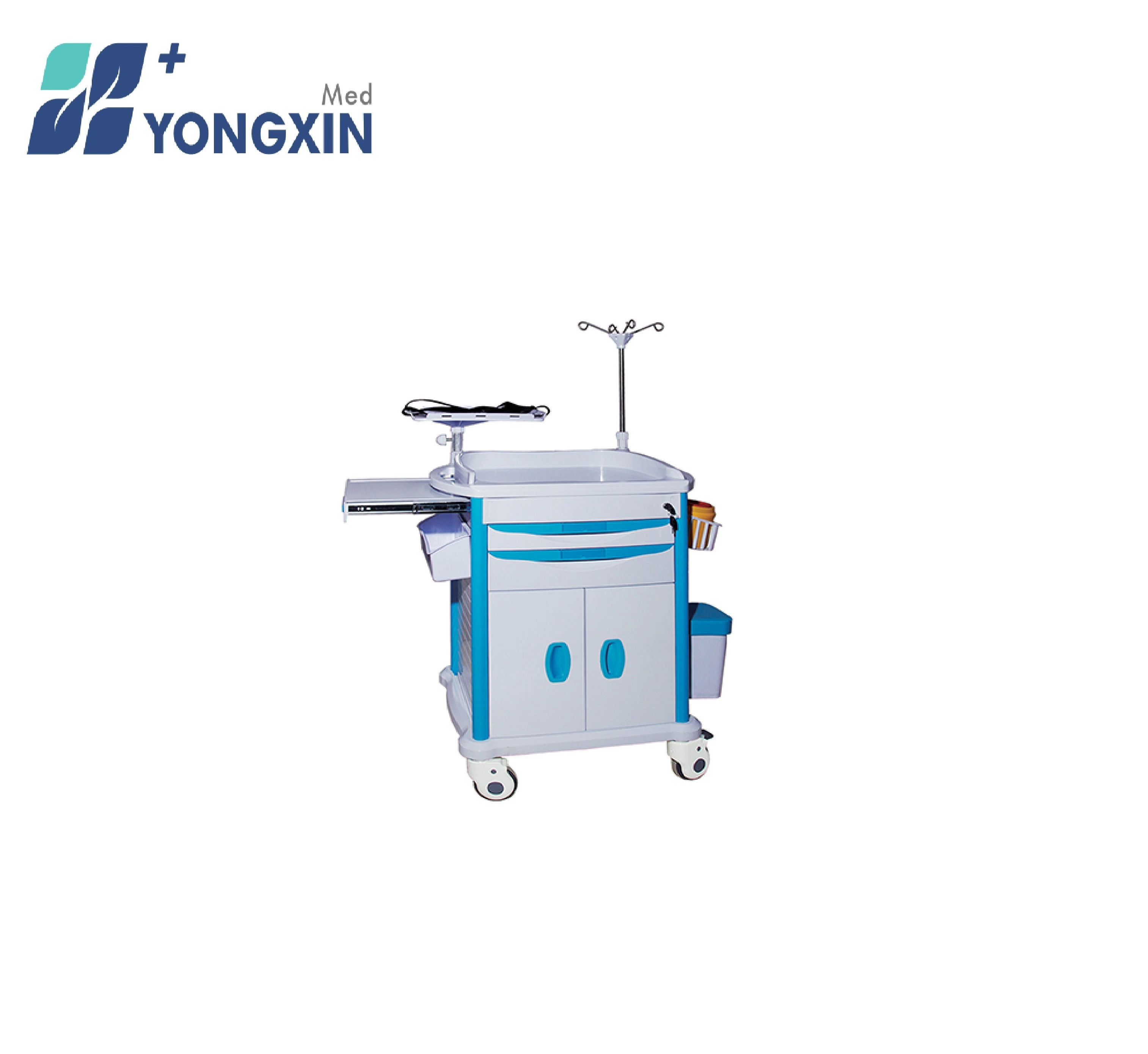 Yx-Et750HS Cheap Hospital Furniture Medical Equipment Anaethesia Medication Trolley ABS Emergency Trolley