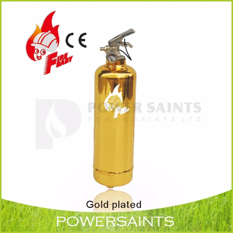 Portable 2kg de oro chapado en imitación extintor de incendios