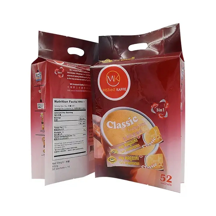 Design Custom Packaging Printing of Glossy Materials of Four Side Sealing Gusset Pouch for Coffee Bags Outer Packing - Buy Gusset Coffee Bag, Coffee Packaging