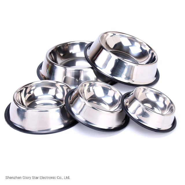 Stainless Steel Durable Anti-Fall Pet Feeding Food Dog Cat Bowl