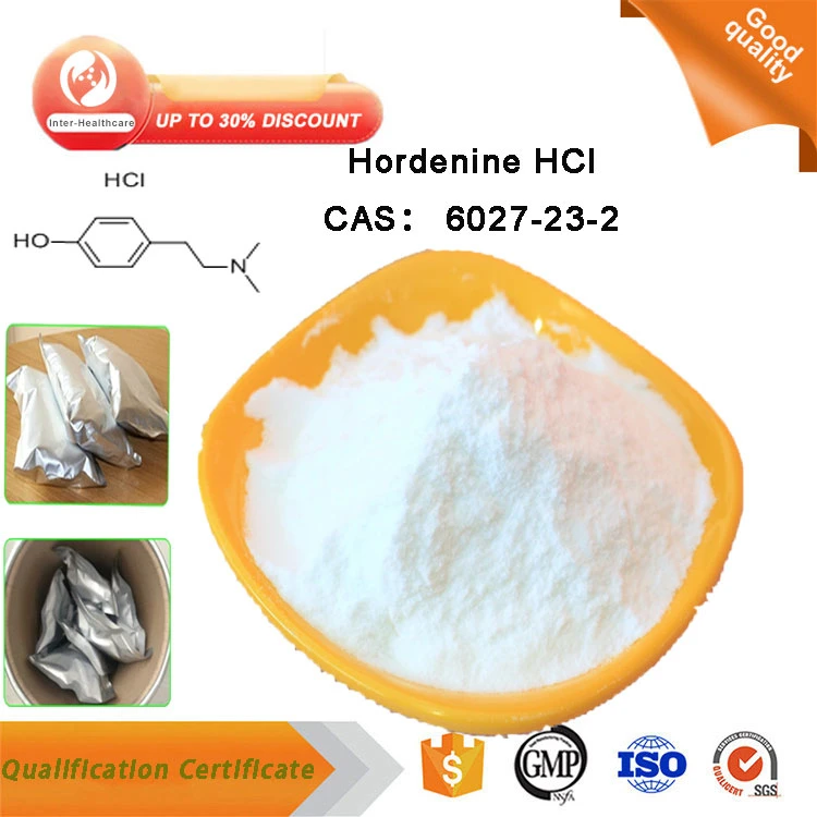 مسحوق HCl عالي الأمن HCl Cas 6027-23-2 هيدروكلوريد هوردنين المستخدم في الربو