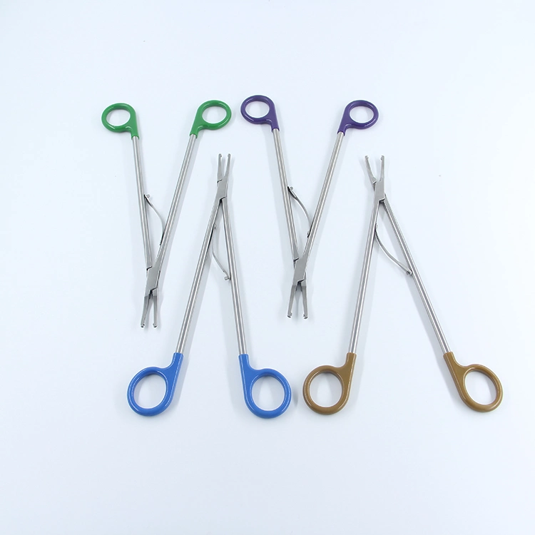 Reusable Medical Instrument Titanium Ligating Clips Applier for Open Style