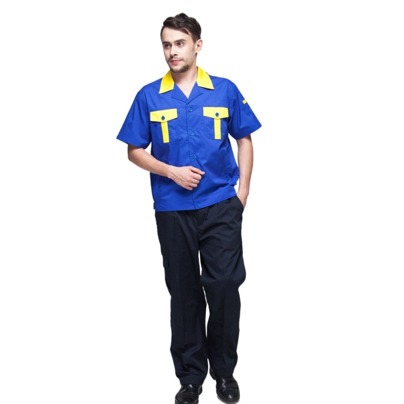 Ropa de trabajo de verano de alta calidad uniforme Mechanic de seguridad Camisetas de trabajo transpirables Para hombres y mujeres