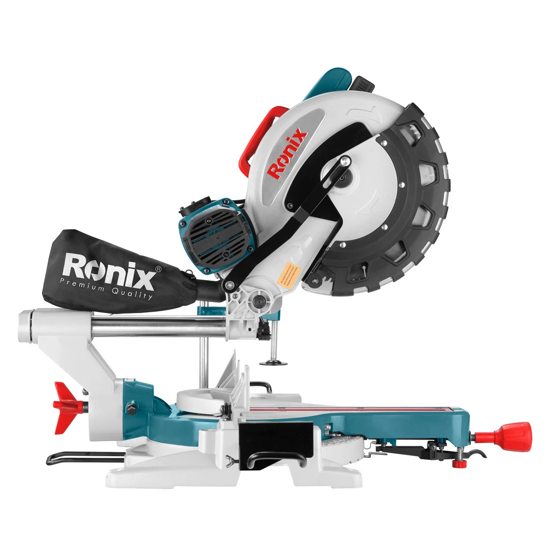 Ronix 5303 Industrial Miter Saw Laser 2000watts 305mm Sliding Bar Compound Aluminum Cutter Miter Saw