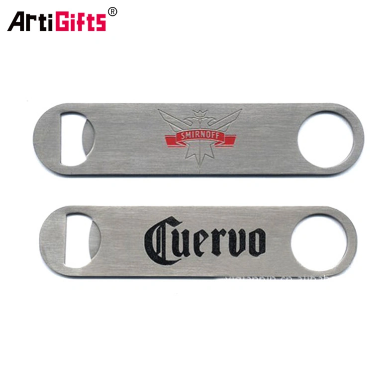 Design personalizado Promoção abridor de garrafa de metal com o próprio logotipo