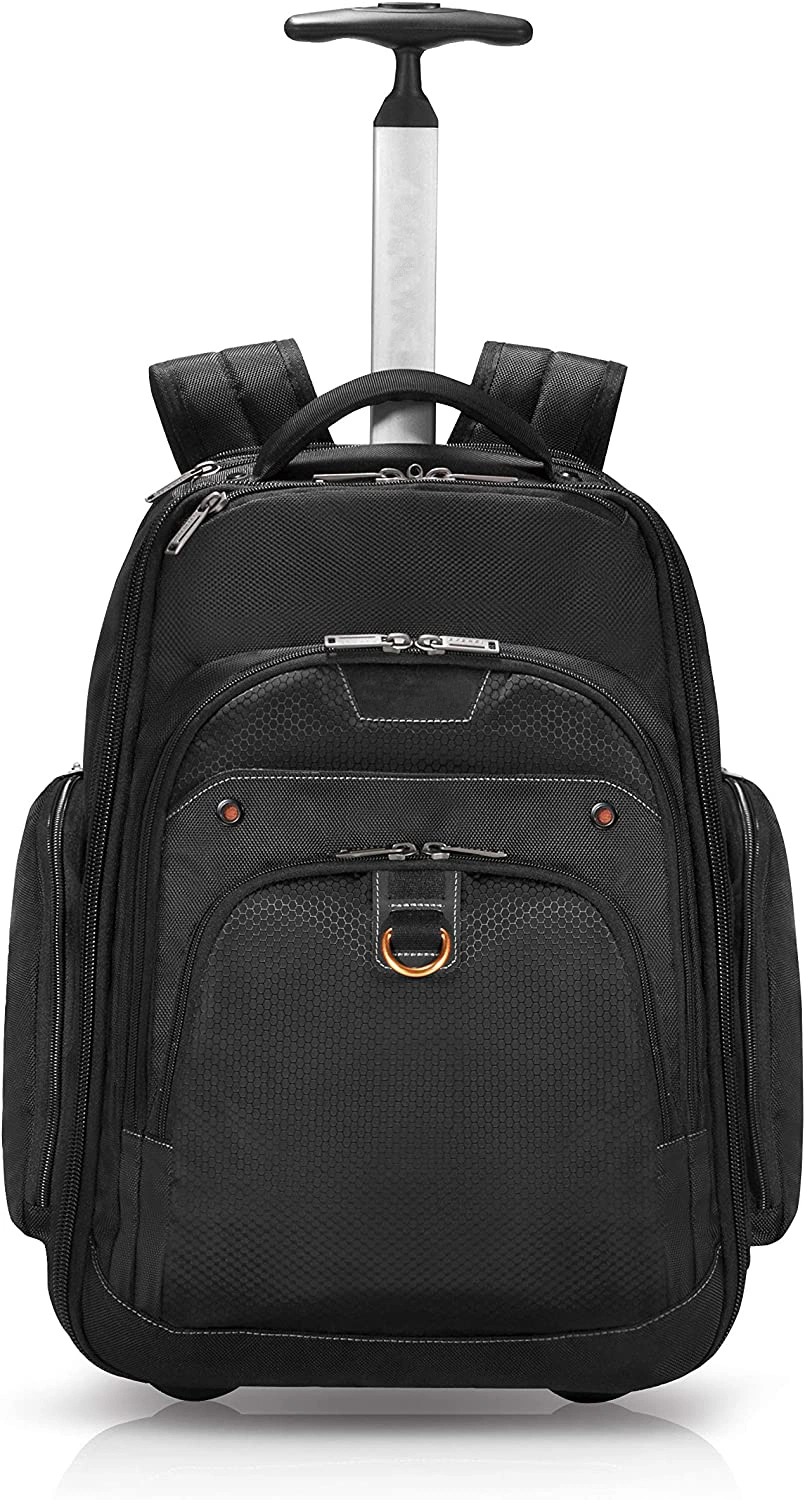 17.3 Inches Black Laptop Backpack Bag on Wheels