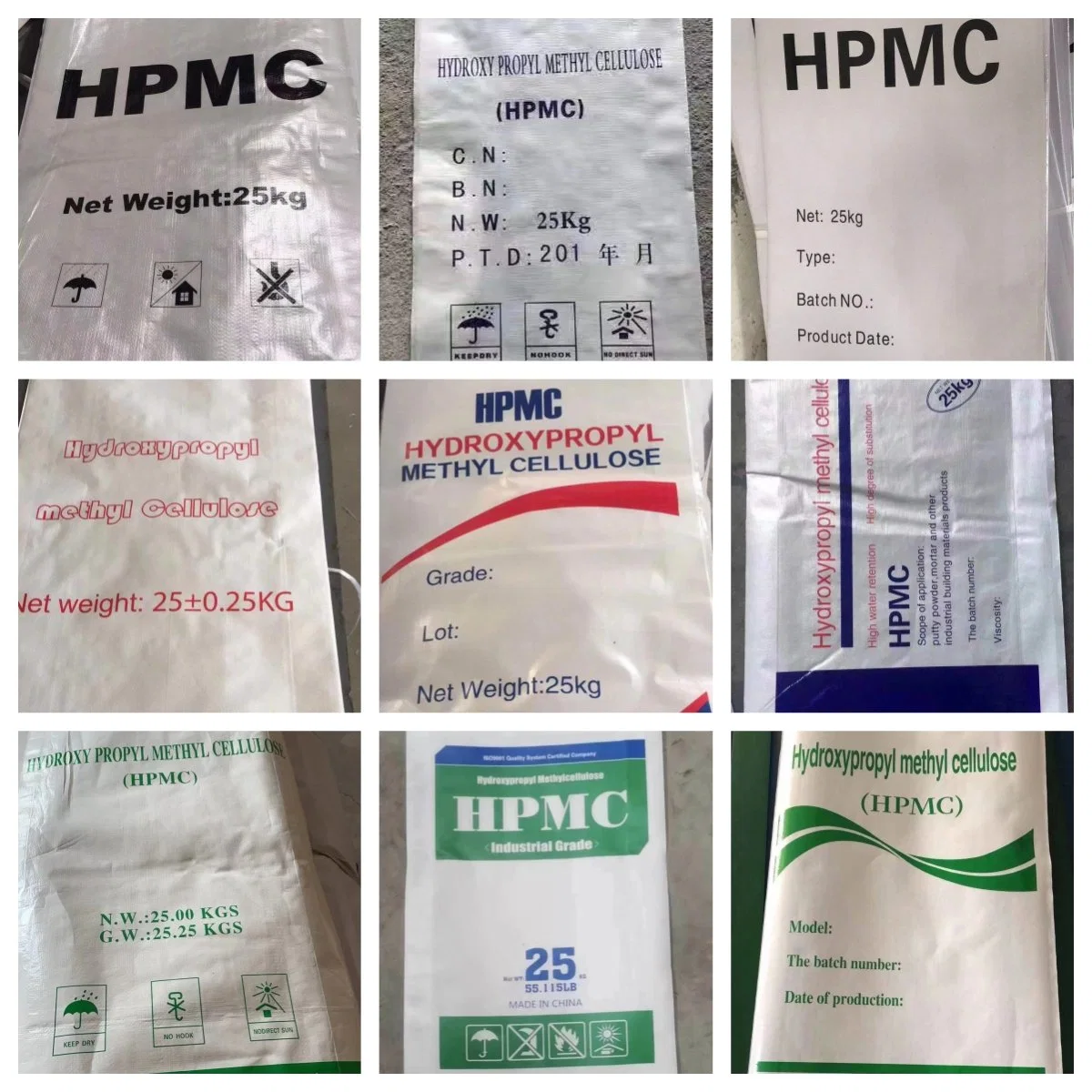 China Industrial Grade HPMC Aditivos químicos de Construcción Agente químico para Putty de la pared