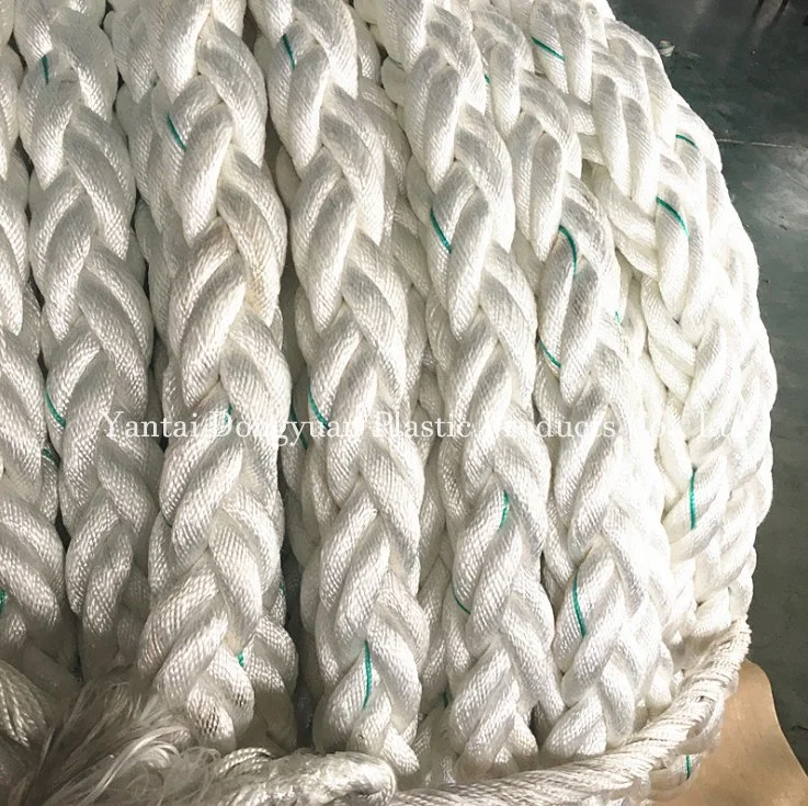 8 Strands Polypropylene Rope for Mooring Marine Danline Multifilament Hawser Rope 40mm 64mm 80mm